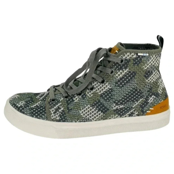 Toms Mens Sneaker 8M Trvl Lite Dusty Flecktarn Camo High Top - Picture 2 of 11
